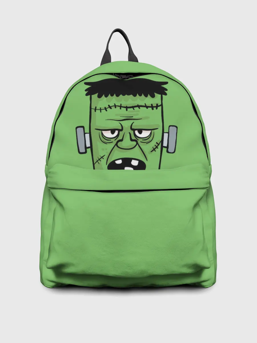 Рюкзак джинсовый / Зеленый Франкенштейн
