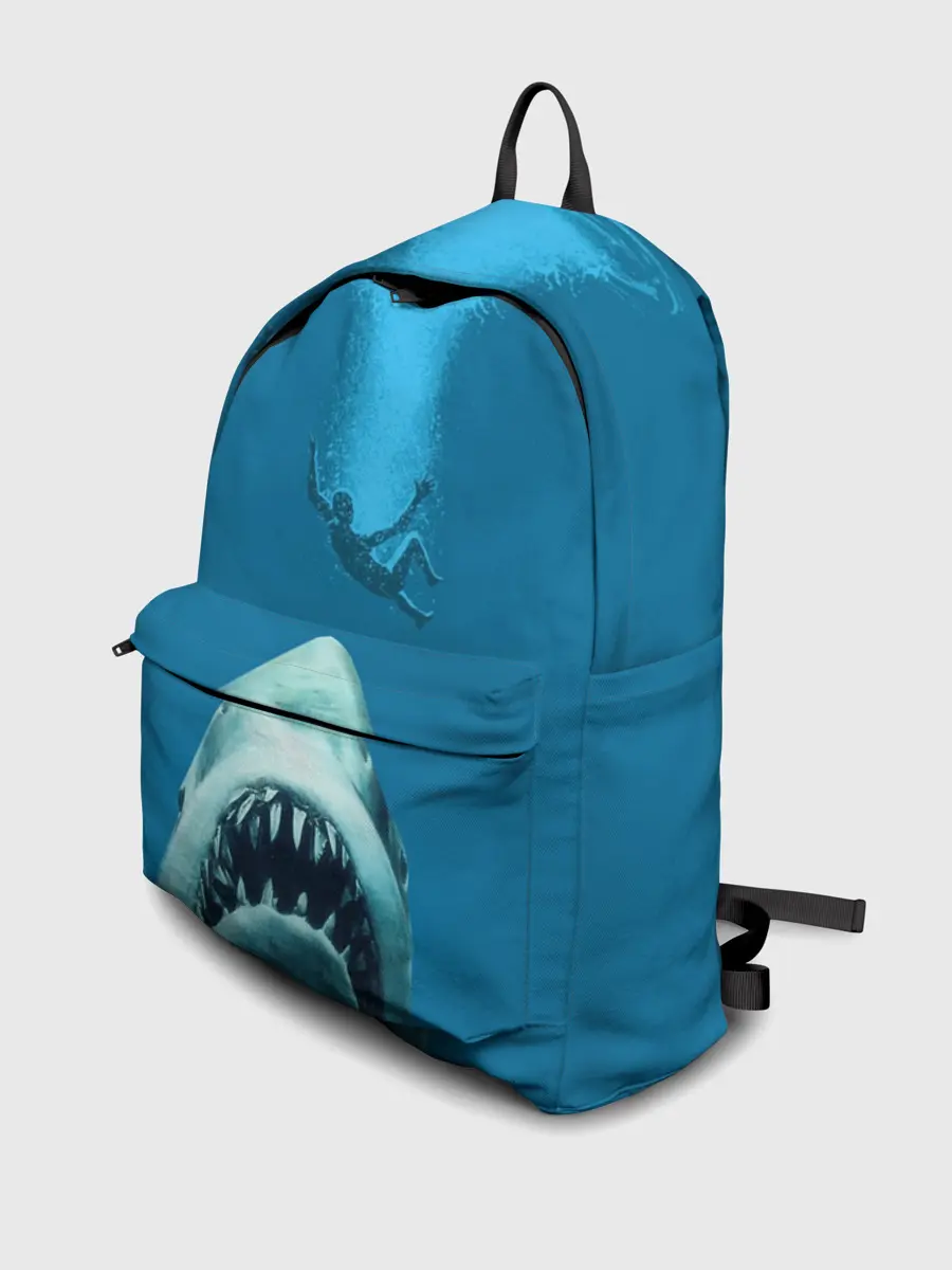 Рюкзак джинсовый / Челюсти