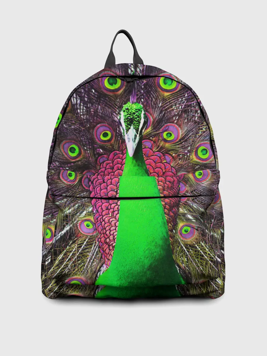 Рюкзак джинсовый / Оперение Павлина