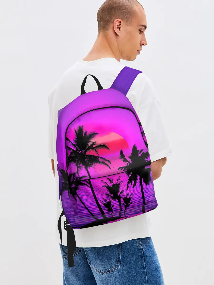 Рюкзак джинсовый / Неоновый Закат