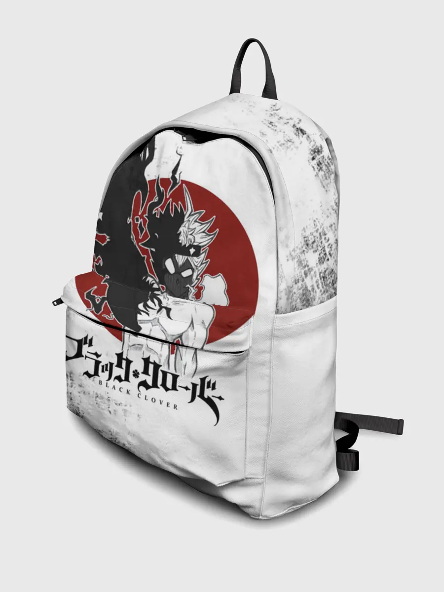 Рюкзак джинсовый / Черный Аста демон Чёрный клевер