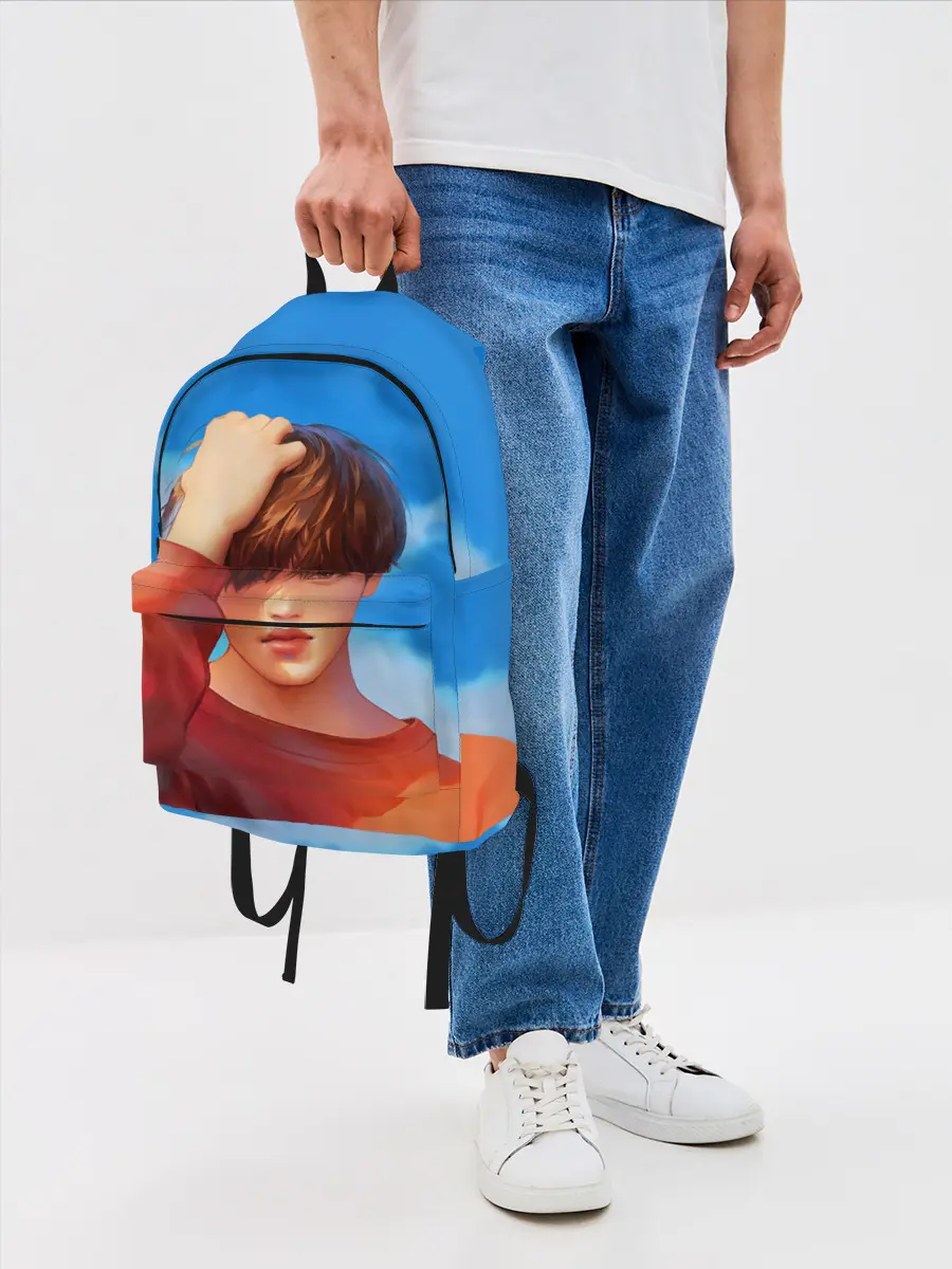 Рюкзак джинсовый / Park Jimin Art