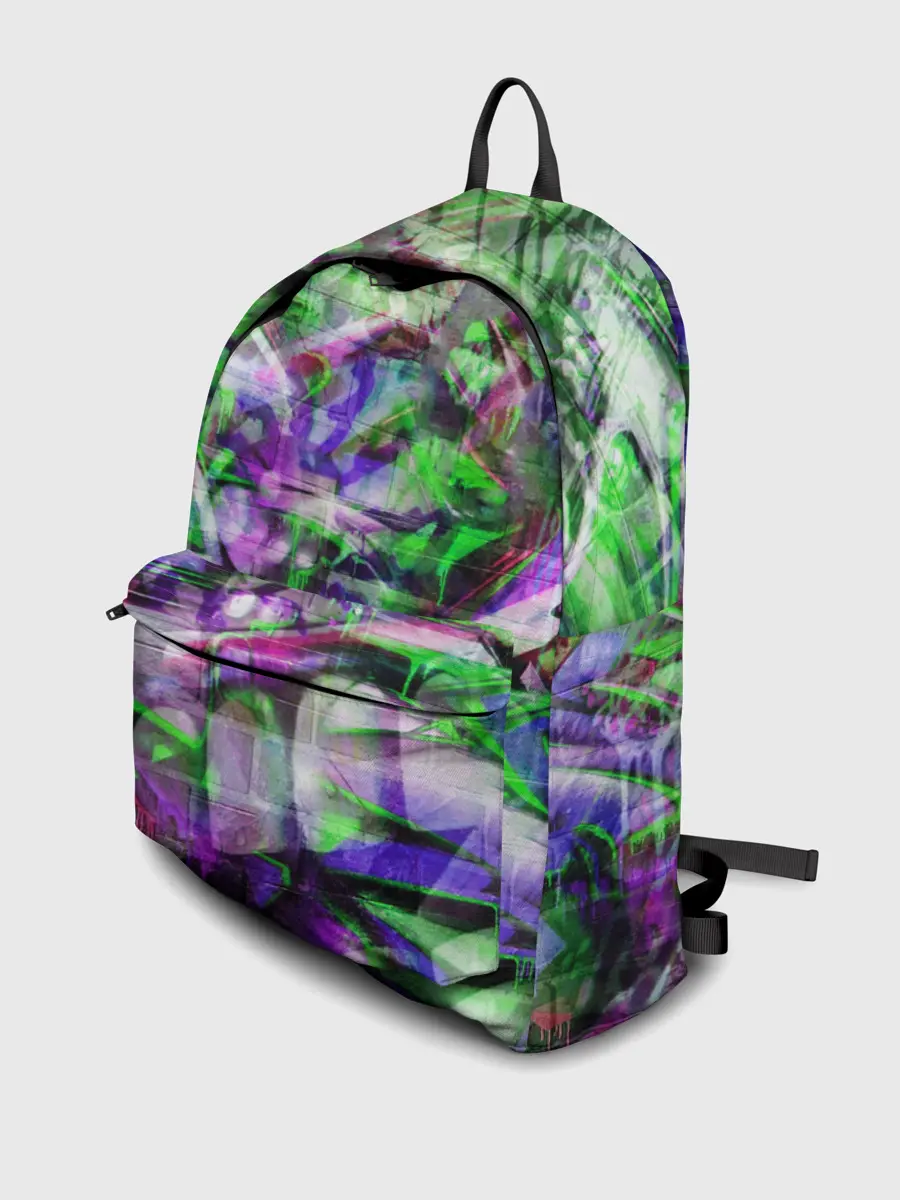 Рюкзак джинсовый / Граффити на стене