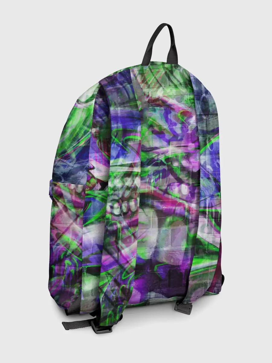 Рюкзак джинсовый / Граффити на стене