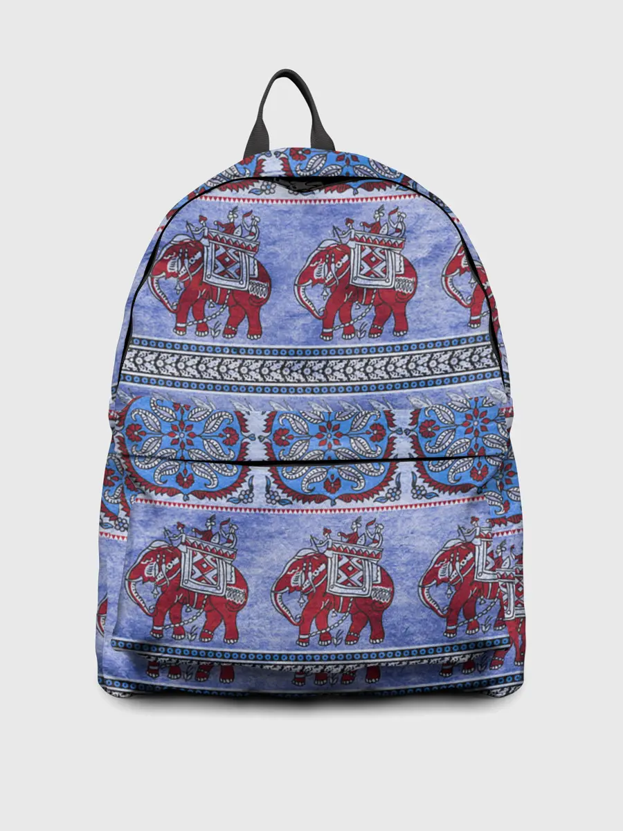 Рюкзак джинсовый / Индийский Орнамент