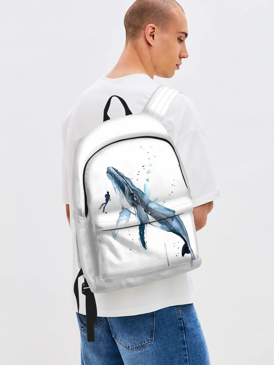 Рюкзак джинсовый / кит