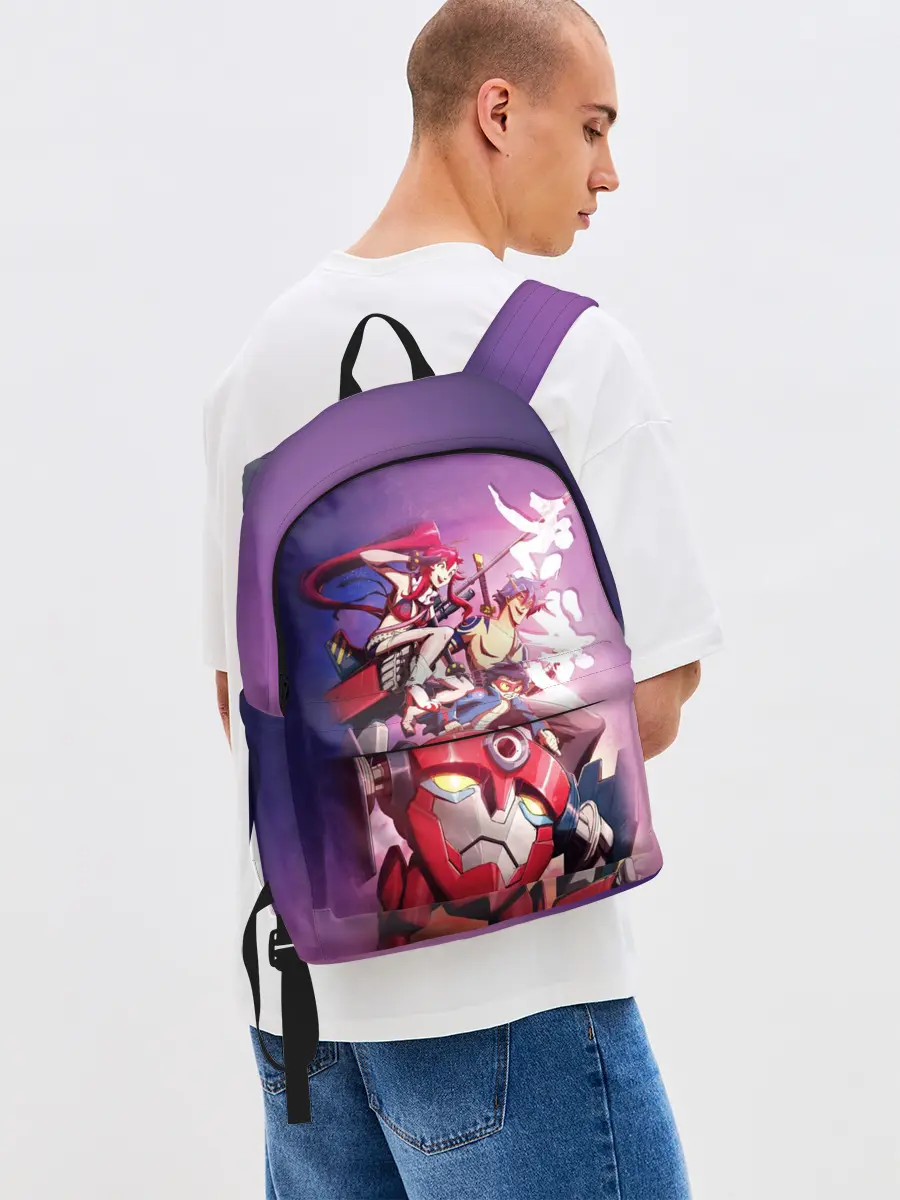 Рюкзак джинсовый / Gurren Lagann