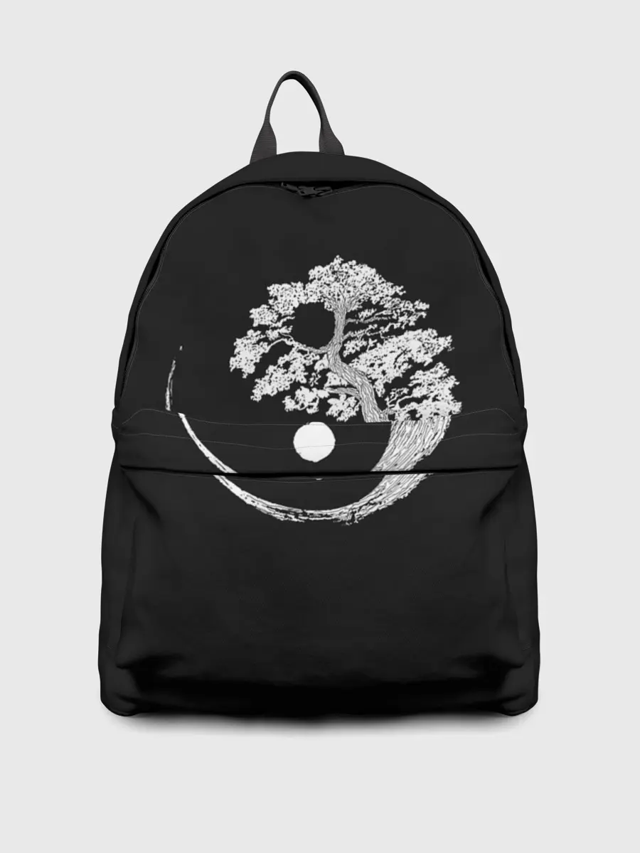 Рюкзак джинсовый / Yin and Yang. Bonsai Tree