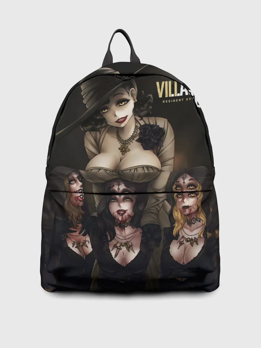 Рюкзак джинсовый / Resident Evil Village Димитреску с дочками