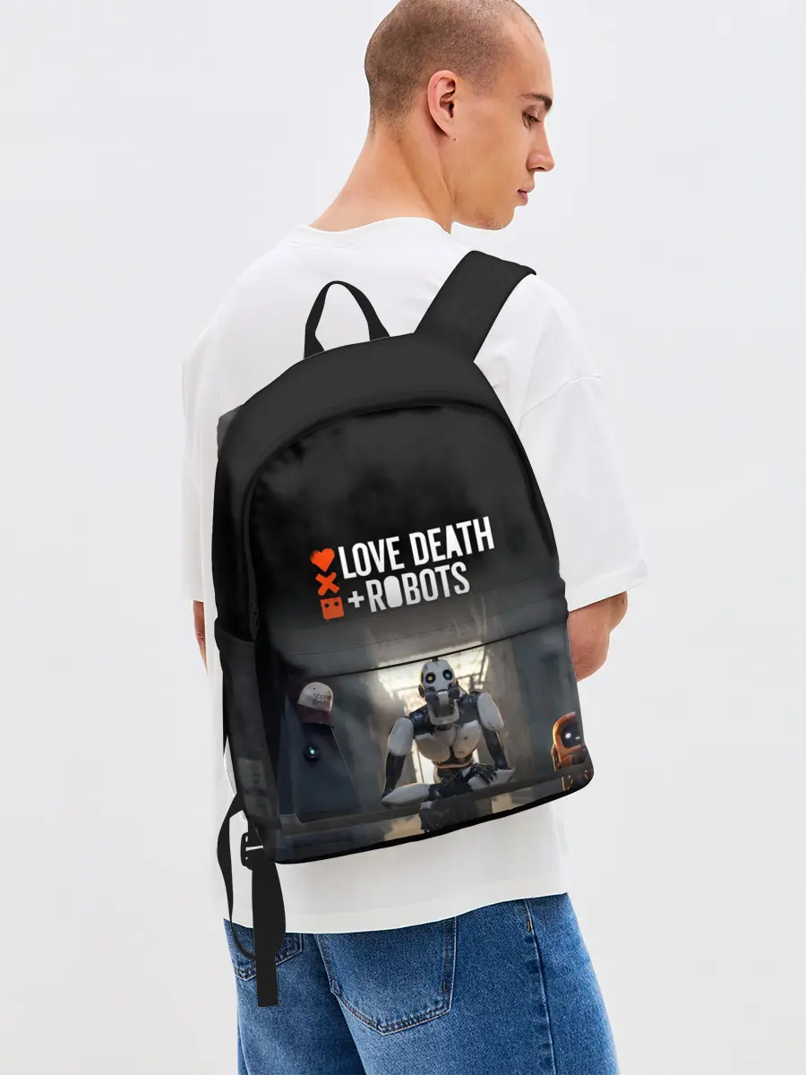 Рюкзак джинсовый / Love, Death and Robots