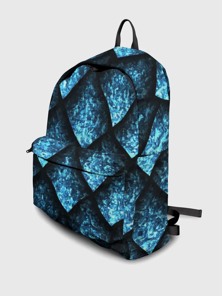 Рюкзак джинсовый / Чешуя ледяного дракона