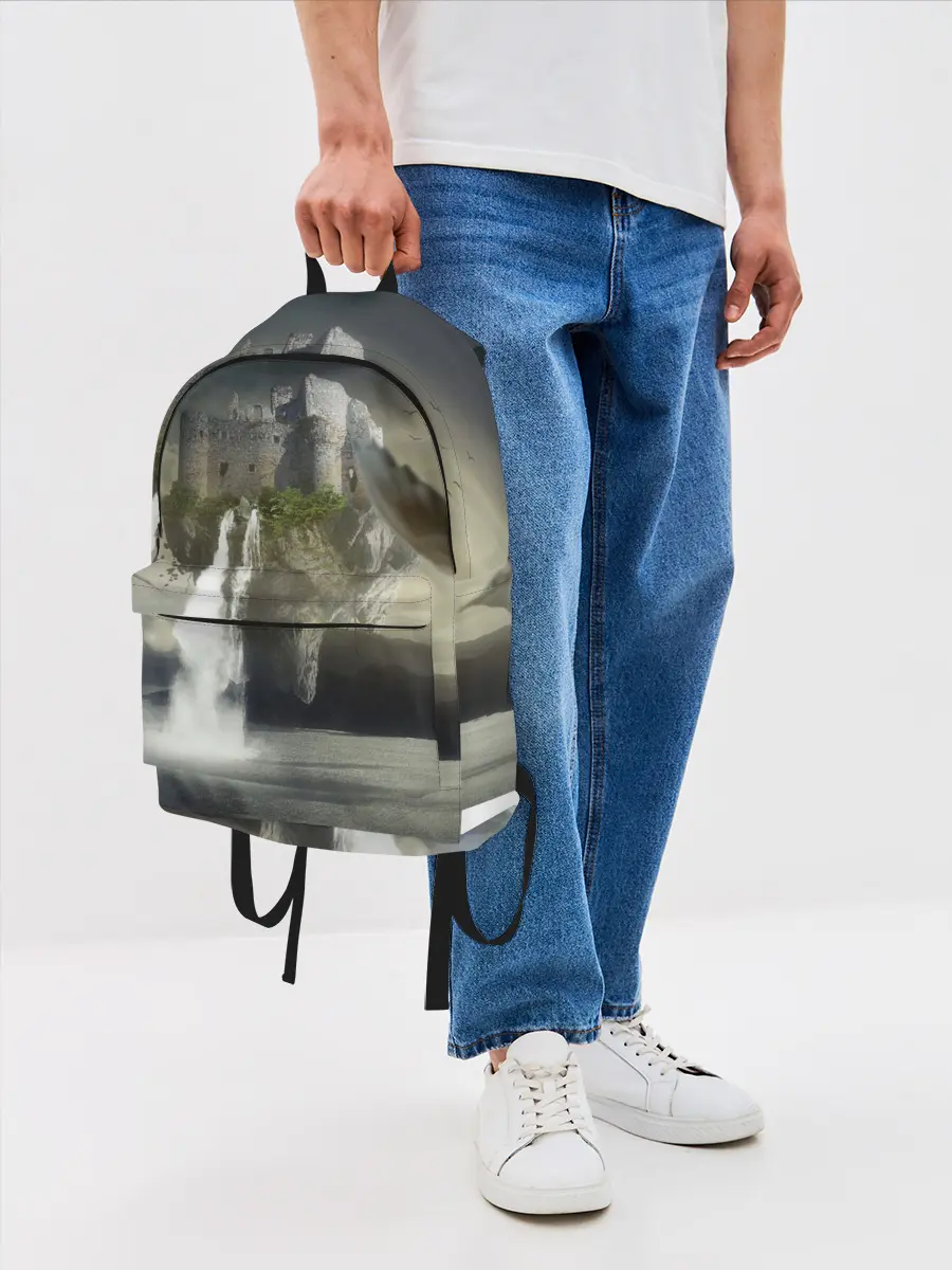 Рюкзак джинсовый / Парящий замак