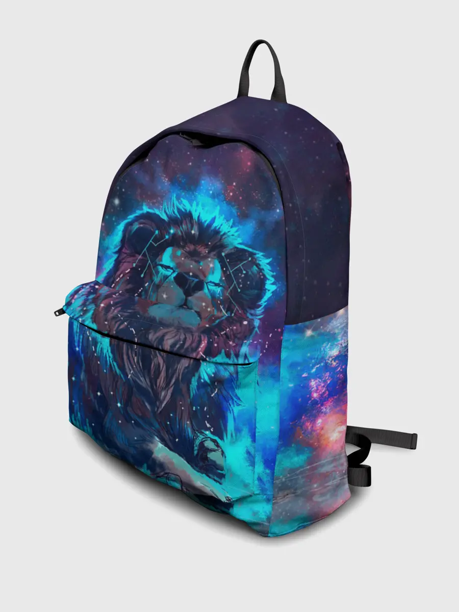 Рюкзак джинсовый / СИЯЮЩИЙ ЛЕВ