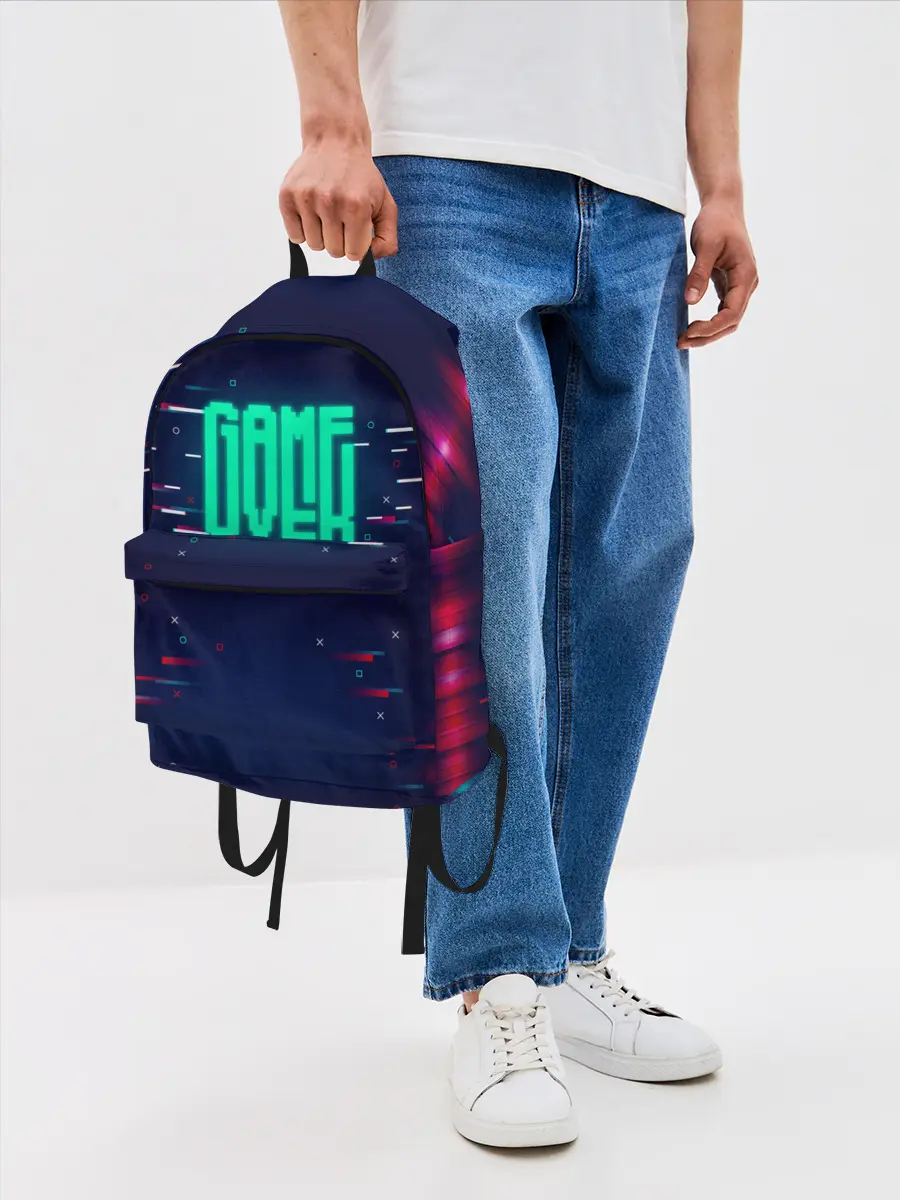 Рюкзак джинсовый / Game Over