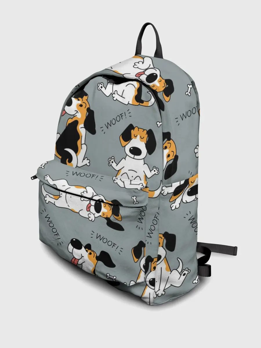 Рюкзак джинсовый / Собаки Бигли