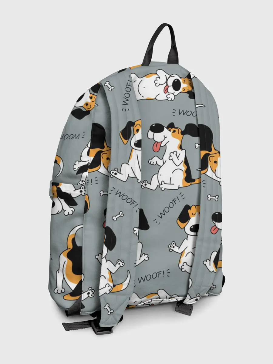 Рюкзак джинсовый / Собаки Бигли