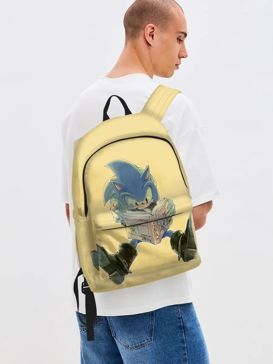 Рюкзак джинсовый / Соник с книжкой