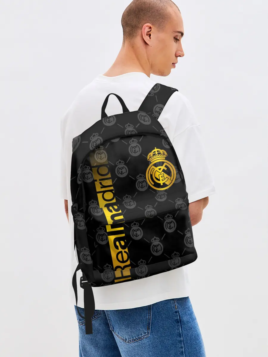 Рюкзак джинсовый / РЕАЛ МАДРИД / GOLD / ЗОЛОТО