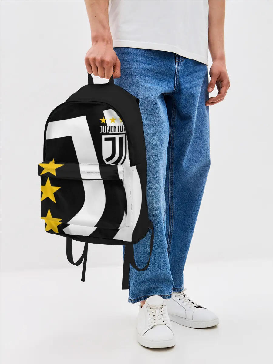Рюкзак джинсовый / JUVENTUS / ЮВЕНТУС / ЗВЕЗДЫ