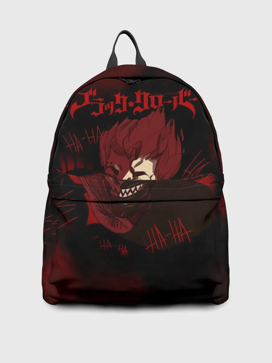 Рюкзак джинсовый / Либе смеющийся демон Асты