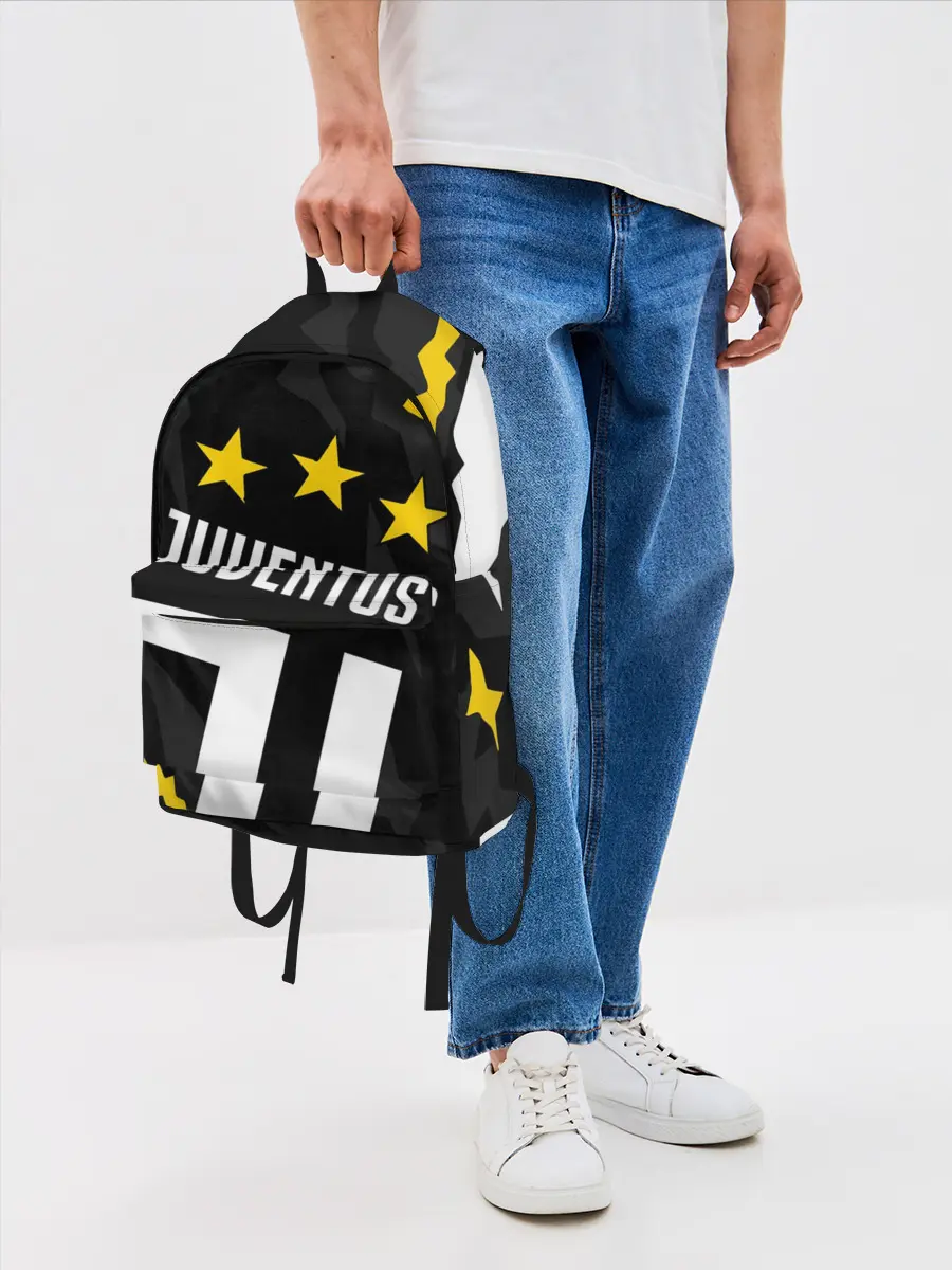 Рюкзак джинсовый / JUVENTUS / ЮВЕНТУС / ПОРЕЗЫ