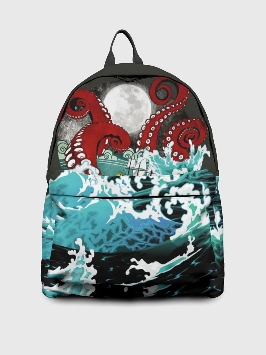 Рюкзак джинсовый / Корабль на Волнах | Кракен