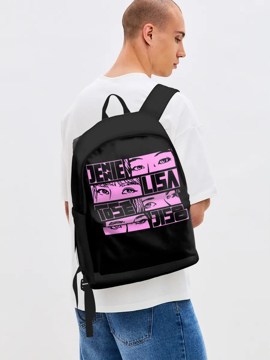 Рюкзак джинсовый / Black pink eyes