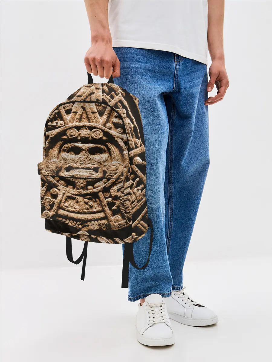 Рюкзак джинсовый / Ацтекский Календарь