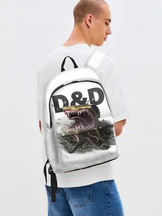 Рюкзак джинсовый / D&D | Мимик-сундук | ДнД