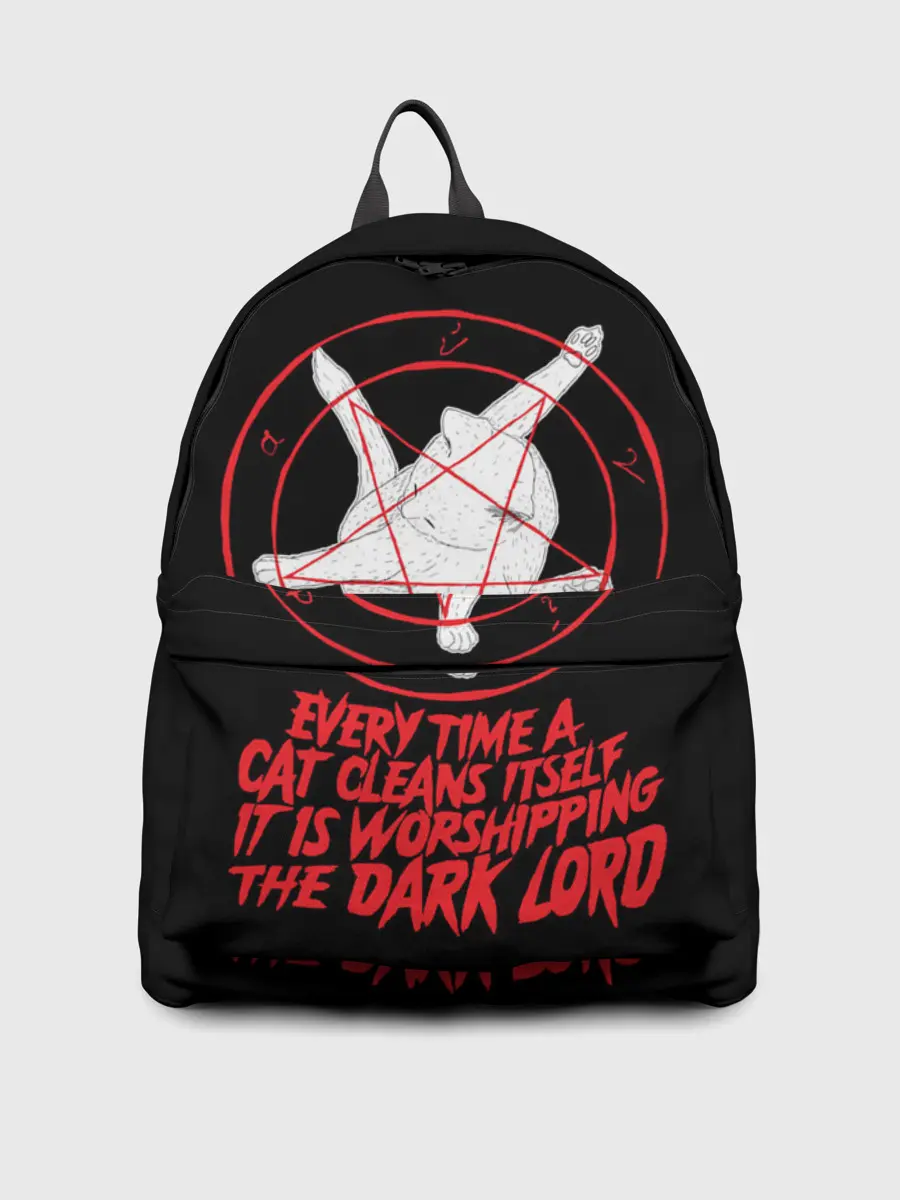 Рюкзак джинсовый / КОТ САТАНЫ