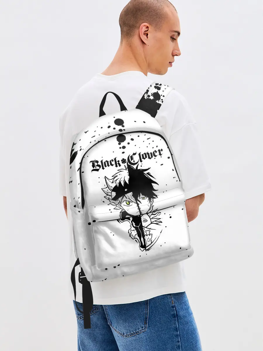 Рюкзак джинсовый / Аста | Юно Чёрный клевер