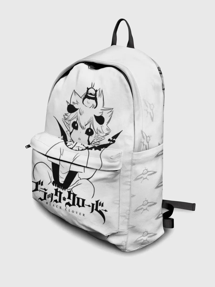 Рюкзак джинсовый / Черный демон Аста и Неро