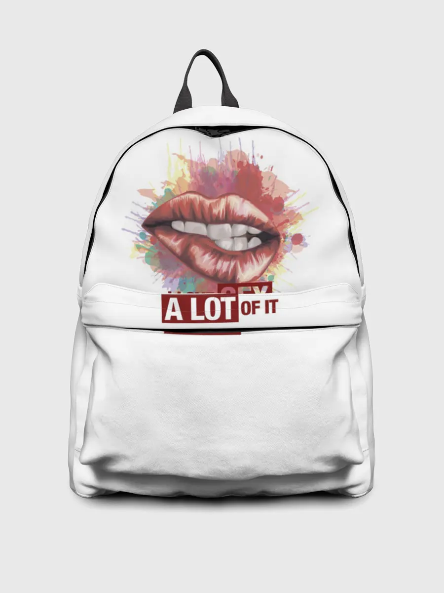 Рюкзак джинсовый / я люблю секс