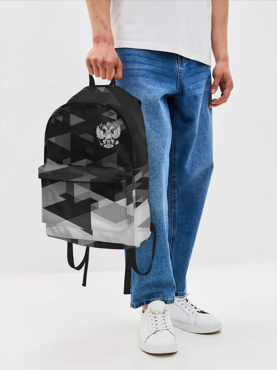 Рюкзак джинсовый / Герб РФ
