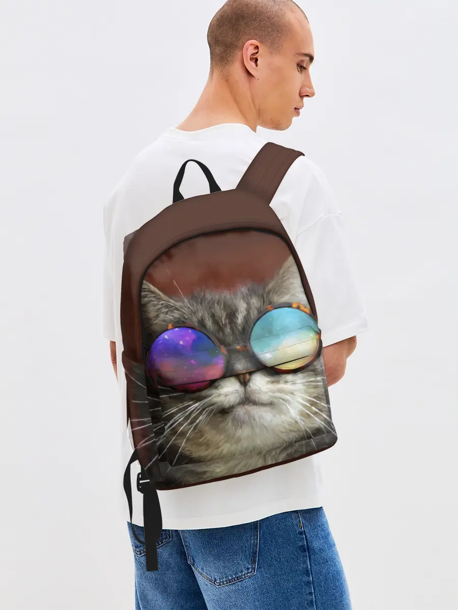 Рюкзак джинсовый / котейки