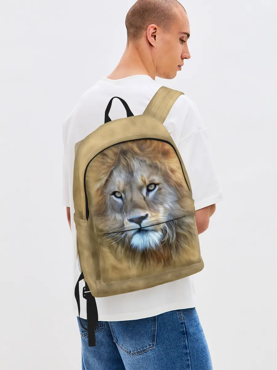 Рюкзак джинсовый / Лев