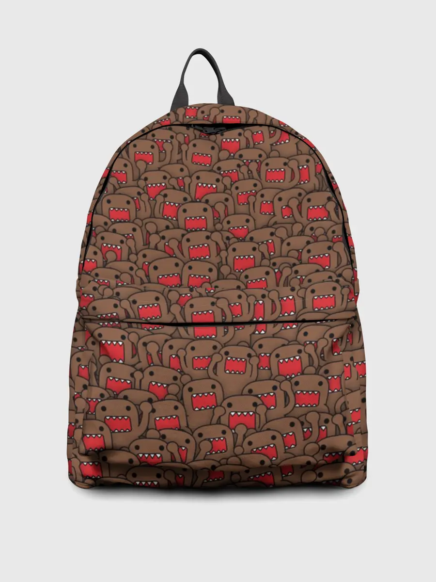 Рюкзак джинсовый / Толпа домо-кунов