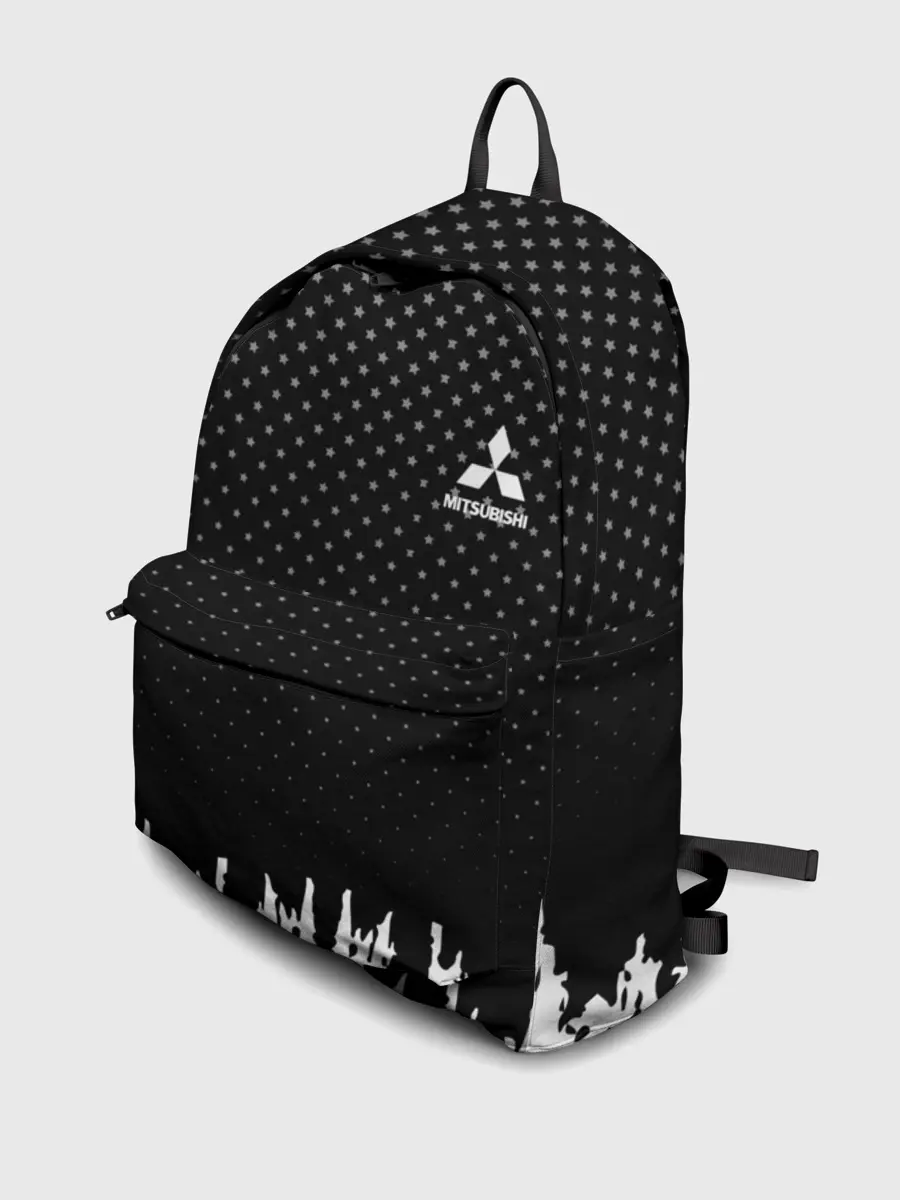 Рюкзак джинсовый / Mitsubishi abstract black