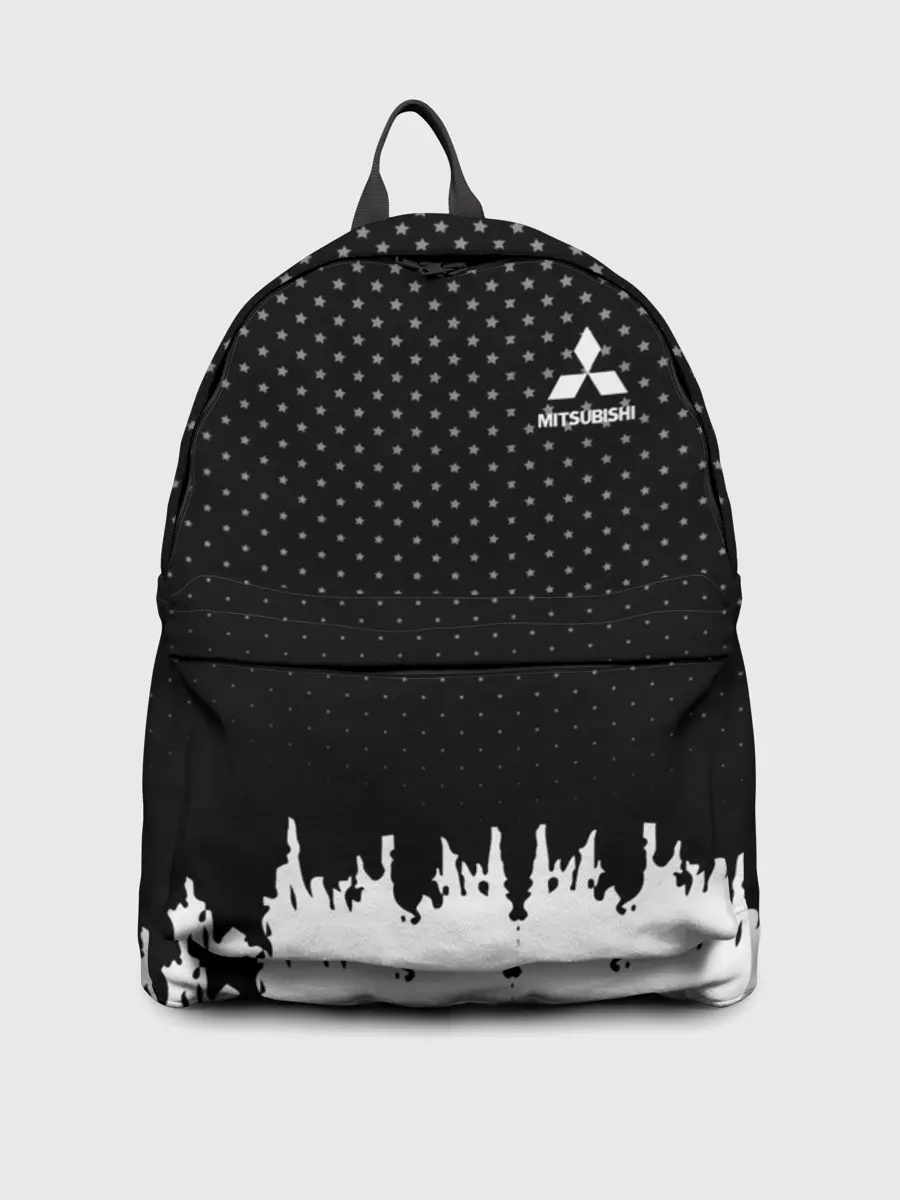 Рюкзак джинсовый / Mitsubishi abstract black