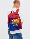 Рюкзак джинсовый / FC Barcelona color sport