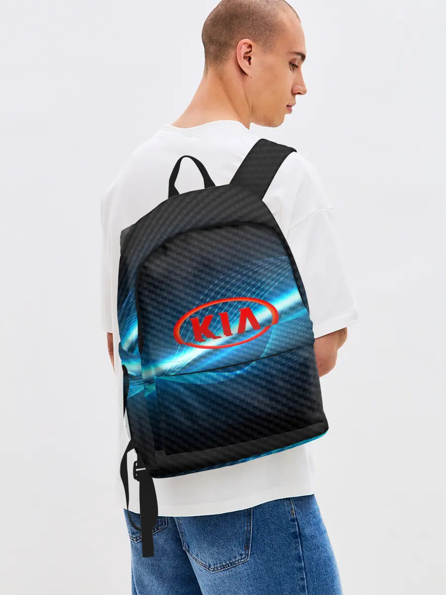 Рюкзак джинсовый / KIA machine motor XXI