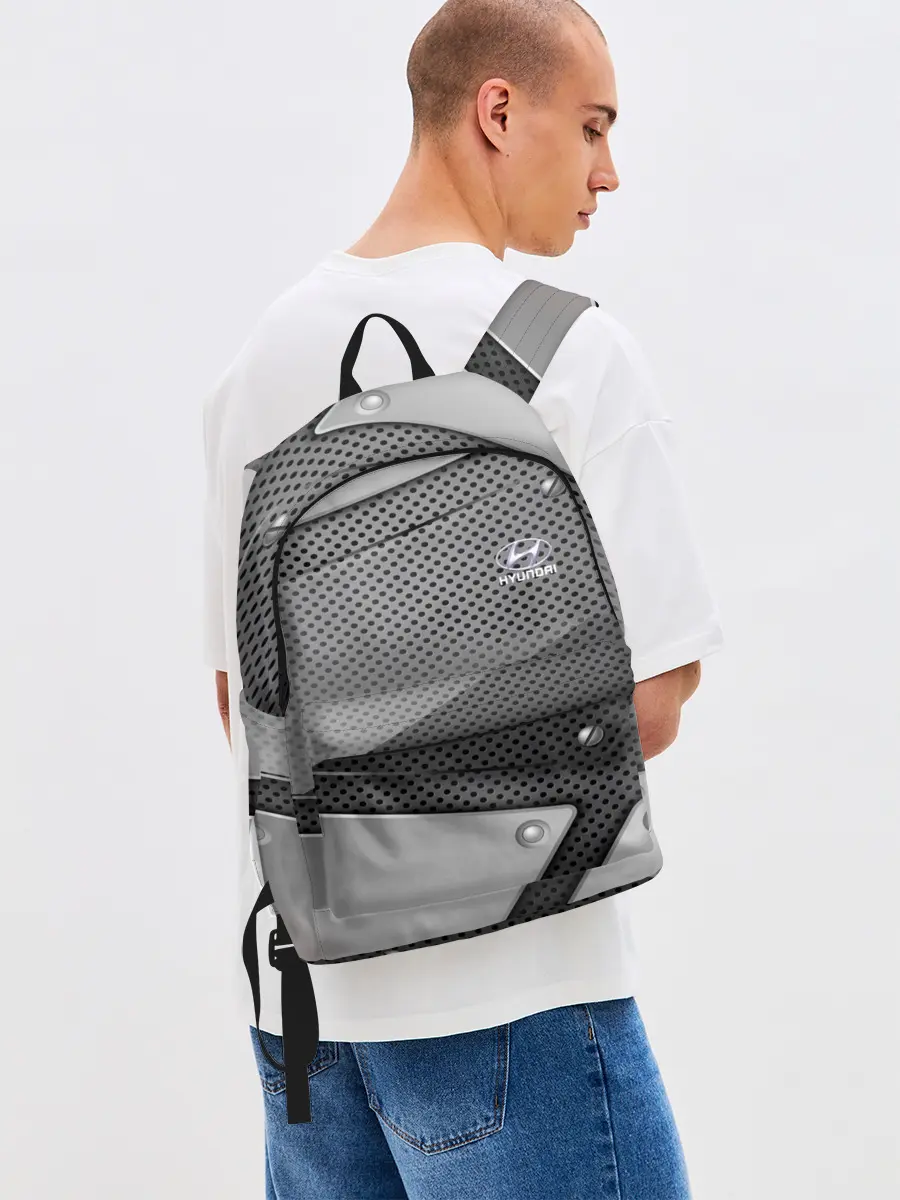 Рюкзак джинсовый / Hyundai metalic motors