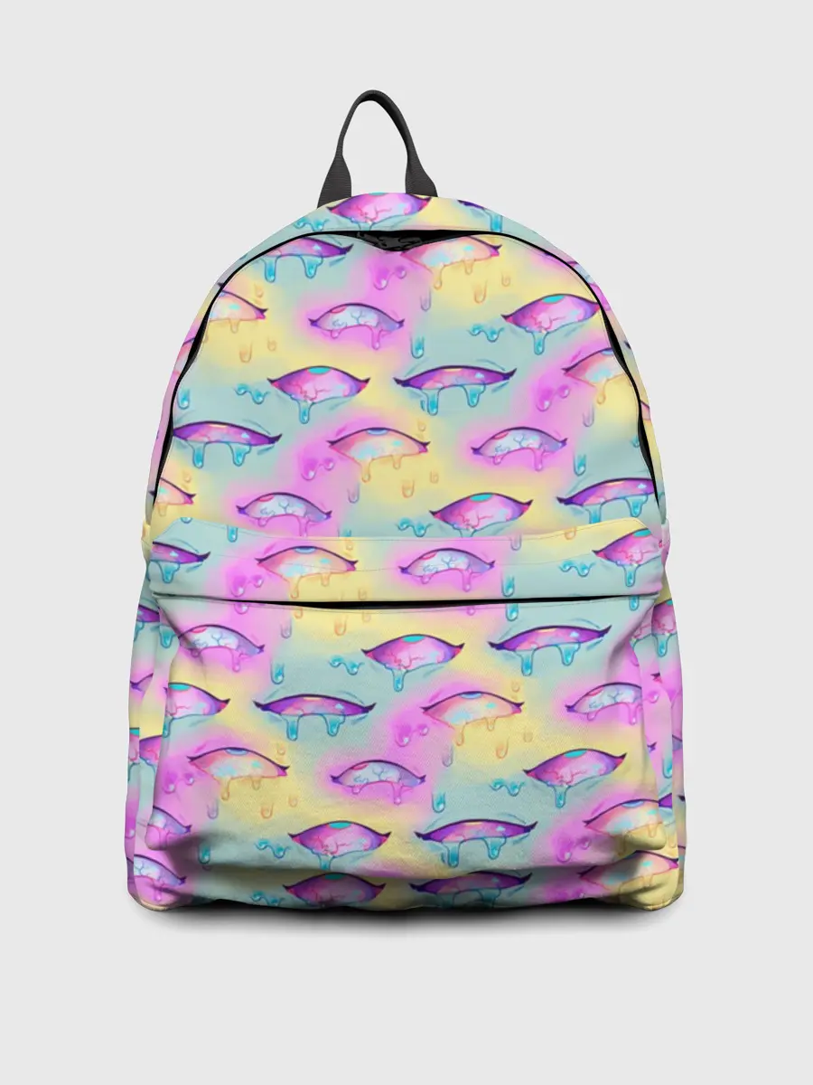 Рюкзак джинсовый / Влажные глазки | Ahegao Eyes