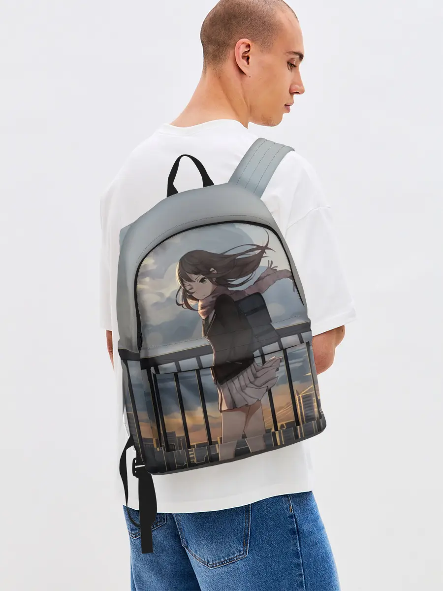 Рюкзак джинсовый / IDOLMASTER. Rin Shibuya