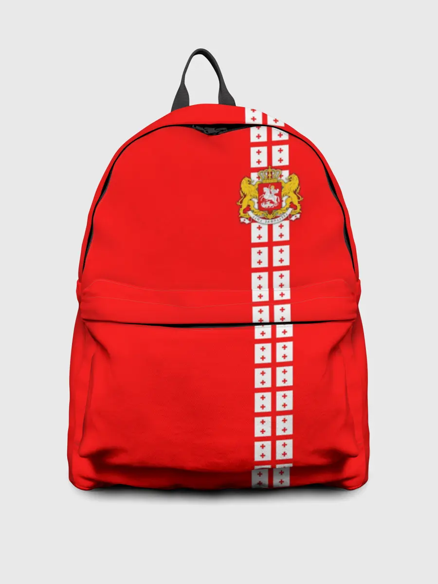 Рюкзак джинсовый / Грузия, лента с гербом