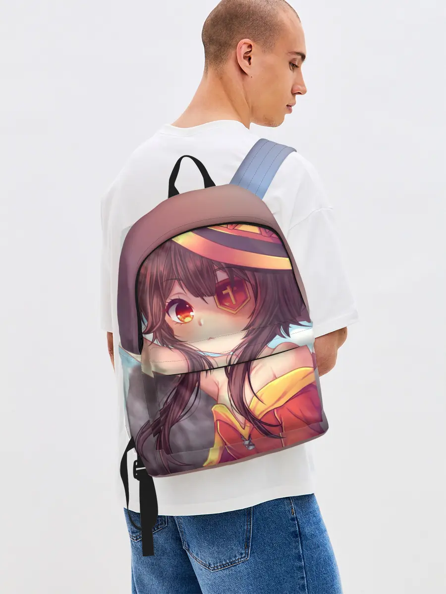 Рюкзак джинсовый / Konosuba в шляпе