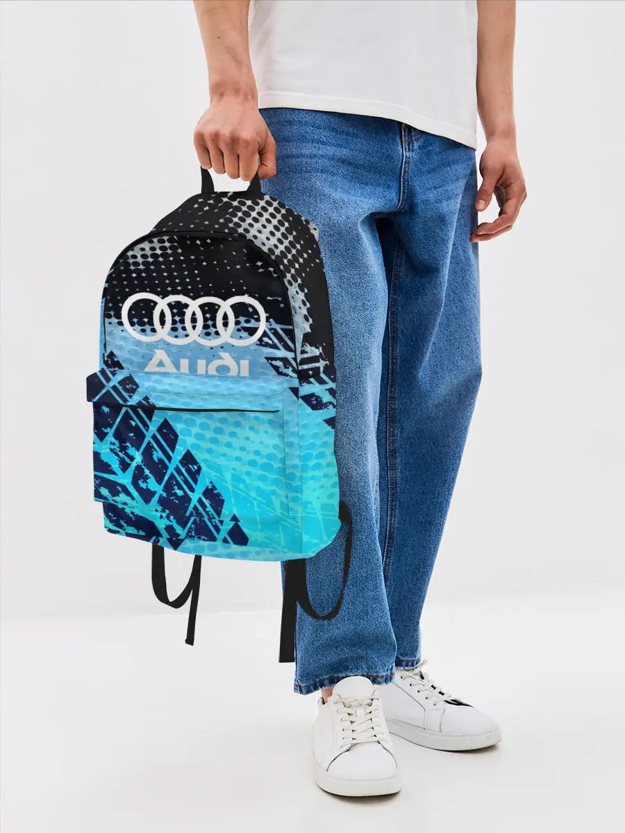 Рюкзак джинсовый / Audi sport auto motors
