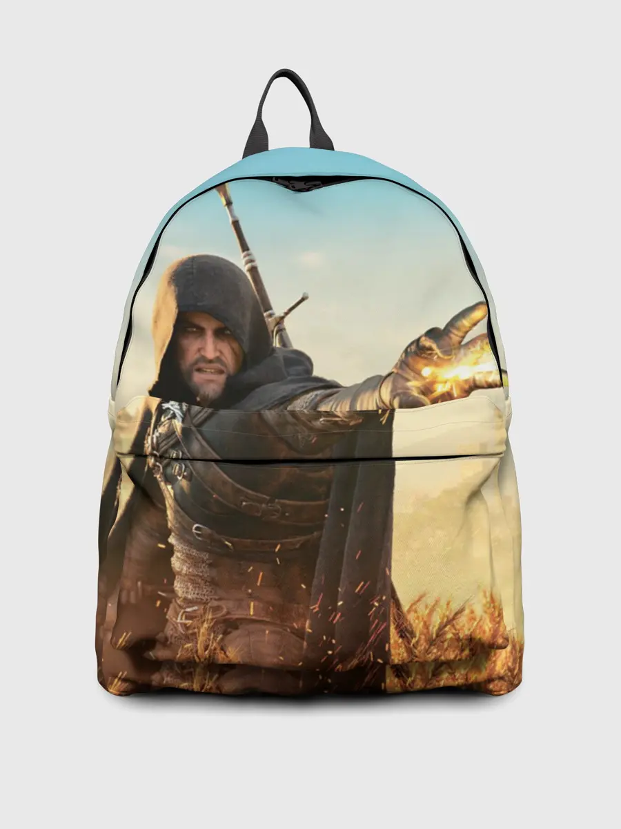 Рюкзак джинсовый / Ведьмак. Игни