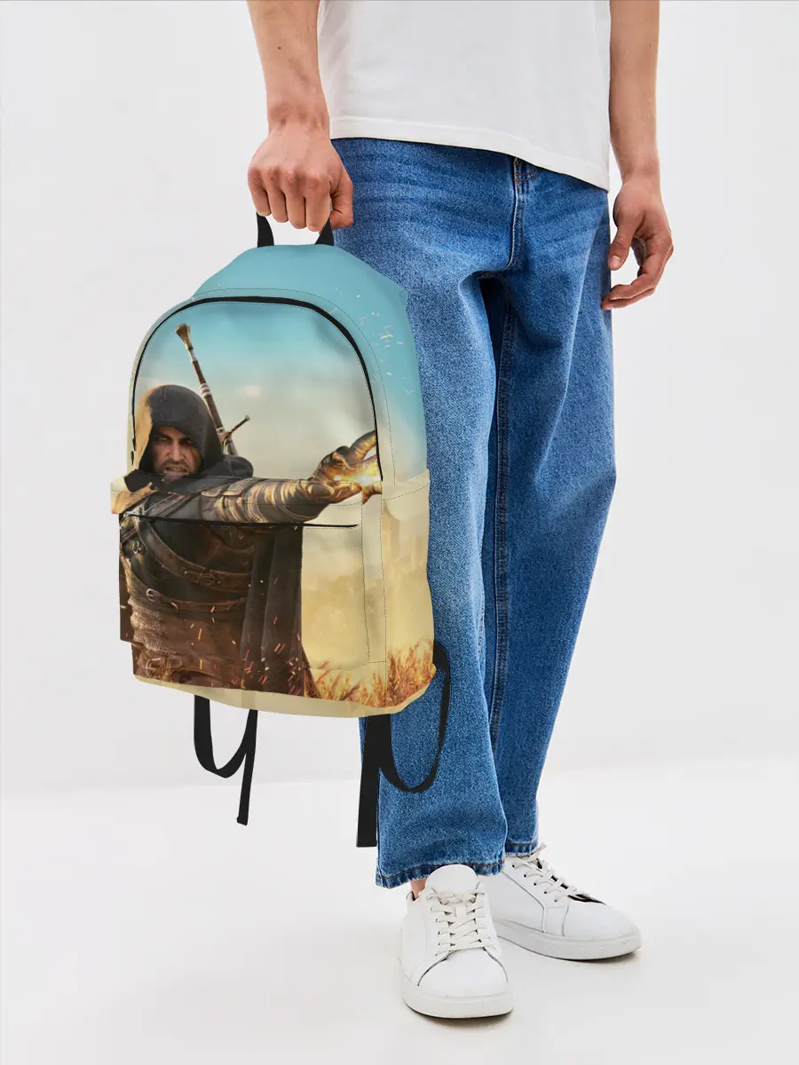 Рюкзак джинсовый / Ведьмак. Игни