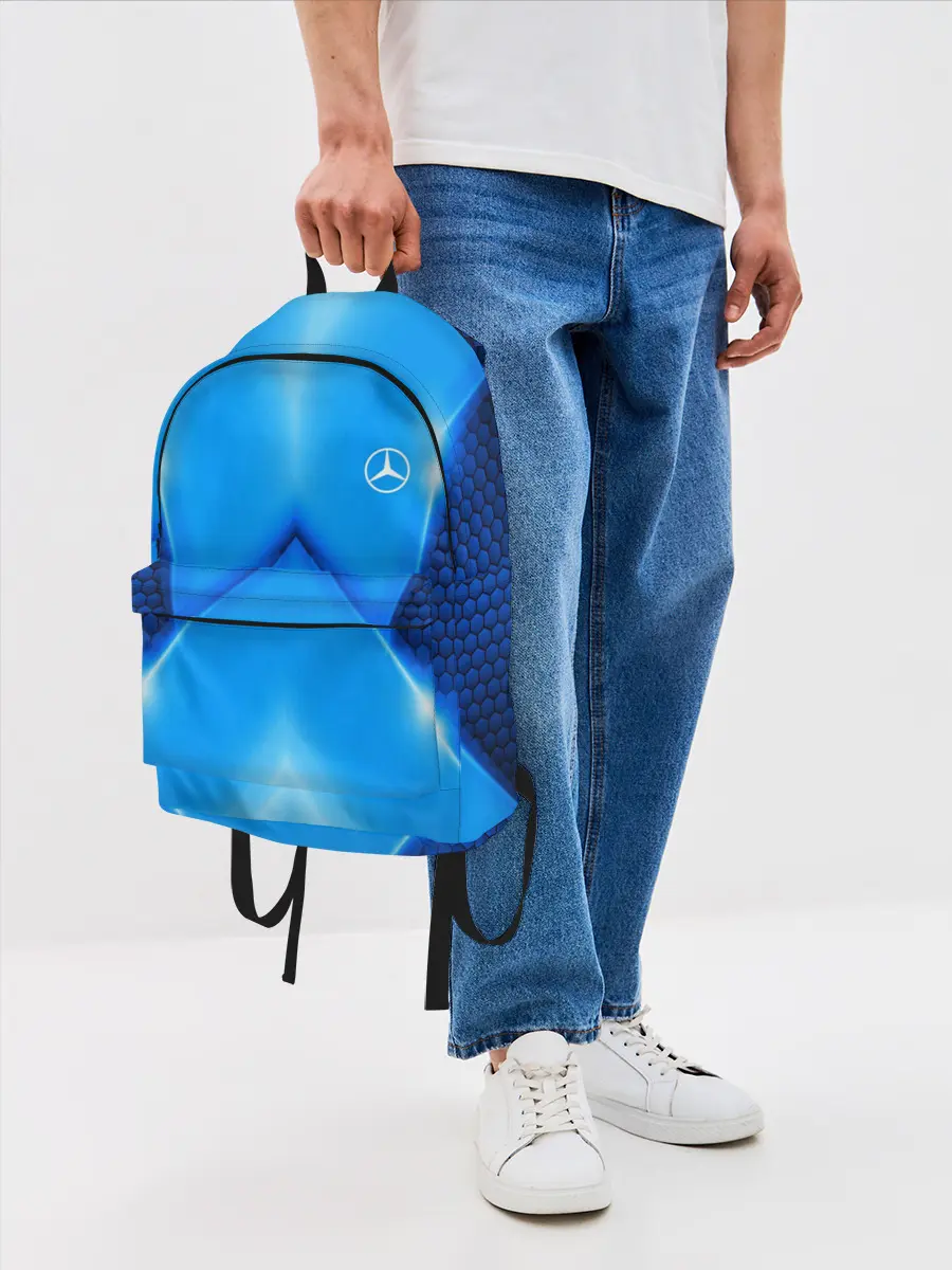 Рюкзак джинсовый / Mercedes car sport SKY